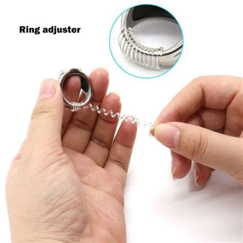 2pcs Ring Size Adjuster Insert Guard Tightener Reducer Resizing Fitter ...