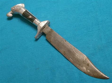 ANTIQUE MEXICO HORN EAGLE HEAD BOWIE KNIFE KNIVES OLD -- Antique Price Guide Details Page
