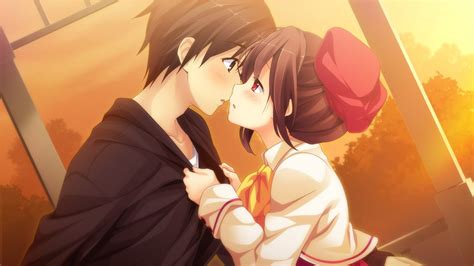 Anime Girl And Boy Kiss