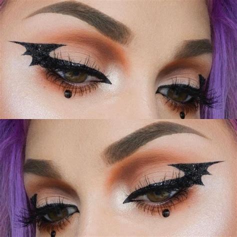 Spook it up with the bat eyeliner trend!