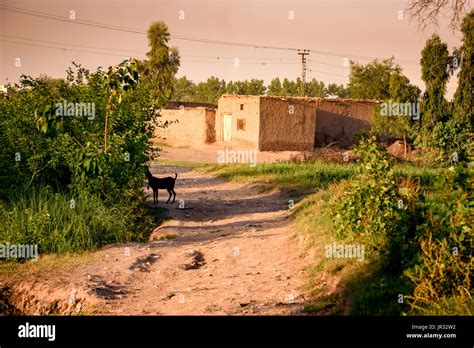 Landscape of a village in Pakistan Stock Photo - Alamy