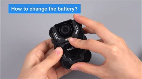 BOBLOV Q&A : How to Remove and Change a New Battery for BOBLOV T5 Body Camera? - YouTube