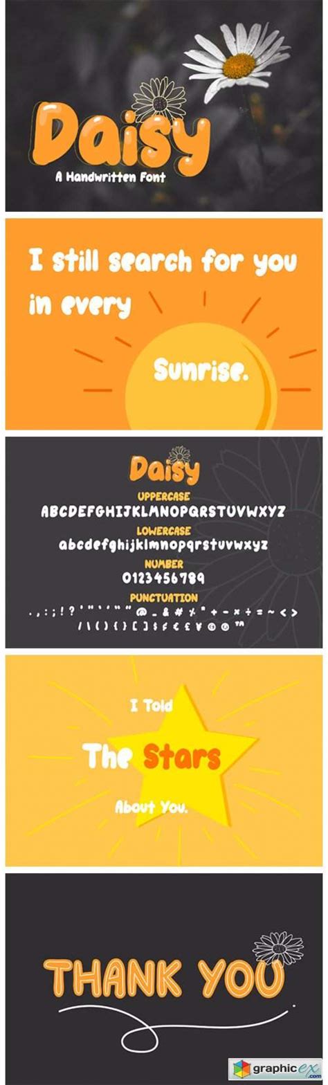 Daisy Font » Free Download Vector Stock Image Photoshop Icon