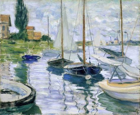 Boats at rest, at Petit-Gennevilliers, 1872 - Claude Monet - WikiArt.org