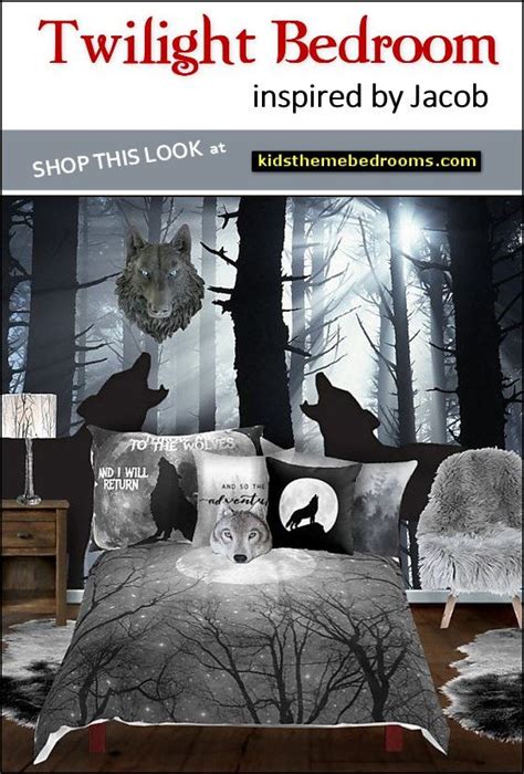 Twilight Jacob wolf themed bedroom decorating ideas | Bedroom themes, Bedroom decor, Forest ...