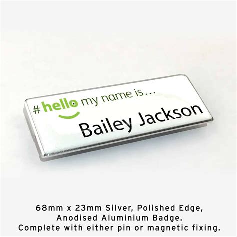 Staff Badges Direct - "Hello My Name is..." Badge: Style F