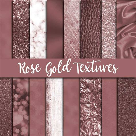 Rose Gold Textures Rose Gold Background Digital Paper Pink - Etsy Canada