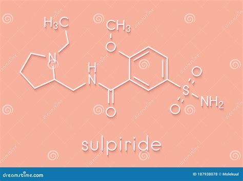 Sulpiride Molecule 3d, Molecular Structure, Ball And Stick Model ...