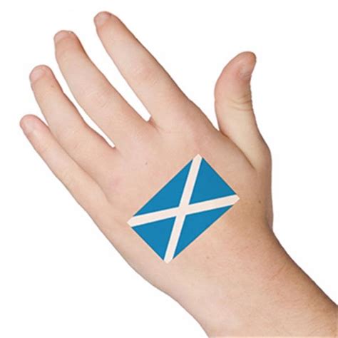 Promotional Scotland Flag Temporary Tattoo | Branded Promo