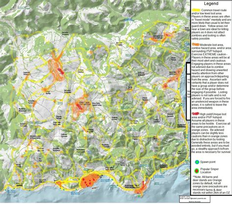 Map of spawn locations - DayZ Mod General Discussion - DayZ Forums