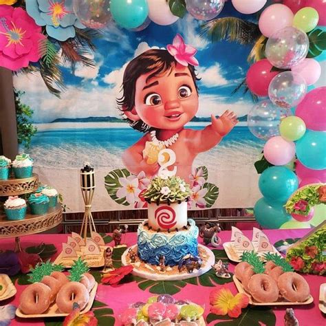 Custom decor designed to make your vision a by WishUponAFlowerShop | Moana birthday decorations ...