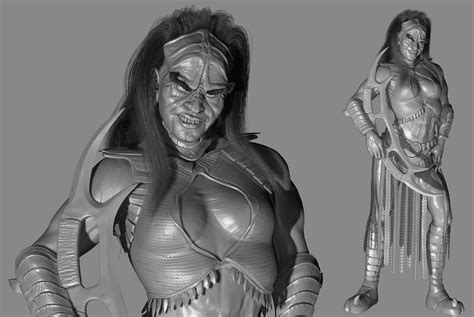 Eric Keller - Female Klingon Warrior concept