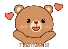 Thank You Emoji Brown Bear Blowing Kisses GIF | GIFDB.com