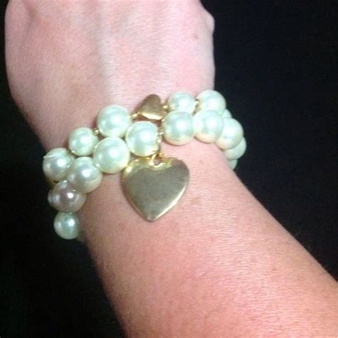 RELISTED 2 beautiful Pearl looking bracelets that come in a JCPenney ...