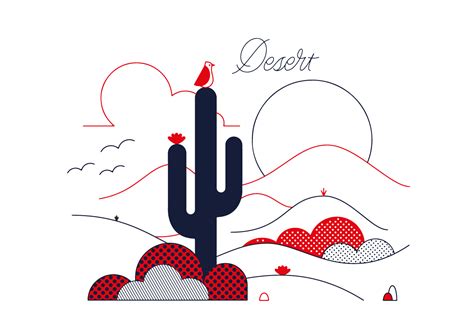 Desert Vector 100801 Vector Art at Vecteezy