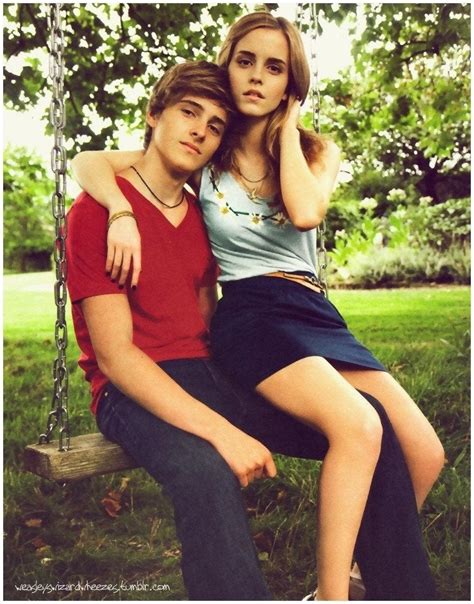 Emma Watson and her younger brother Alex : EmmaWatson