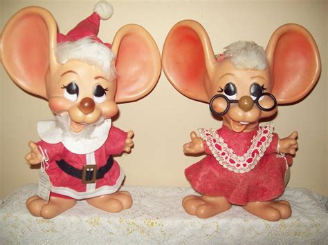 2 Vintage 1960s TOPO GIGIO Plastic Mouse Ed Sullivan Show Puppet Toy ...