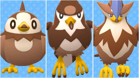 FULL STARLY EVOLUTION TEAM! Shiny Starly, Shiny Staravia, Shiny Staraptor - YouTube