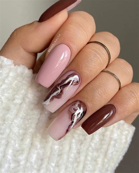 30 Gorgeous Brown Nail Designs To Try 2024