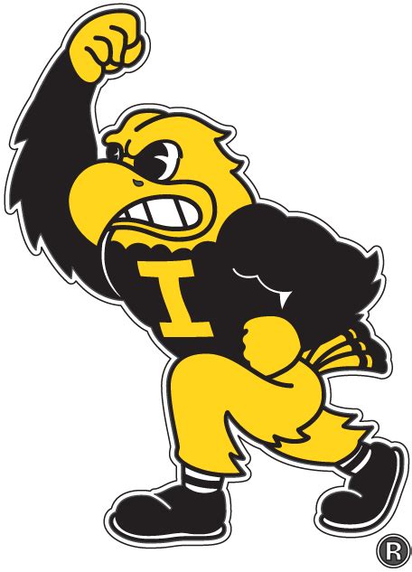 Iowa Hawkeyes Mascot Logo History | Iowa hawkeyes, Hawkeyes, Iowa