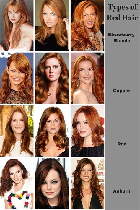 Fair Skin Shades Of Red Hair Color Chart – Warehouse of Ideas