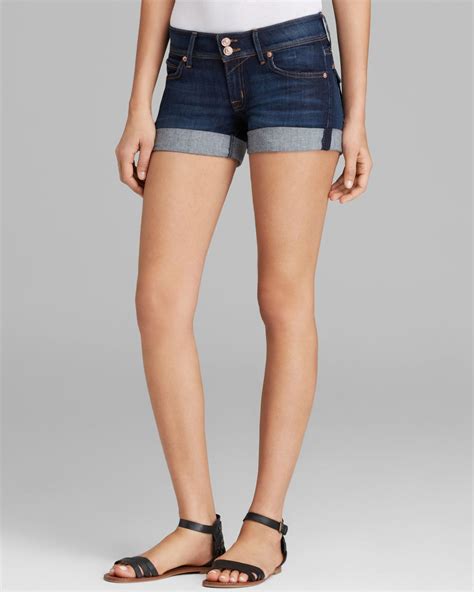 Hudson Jeans Croxley Mid Thigh Shorts In Iconic in Blue - Lyst