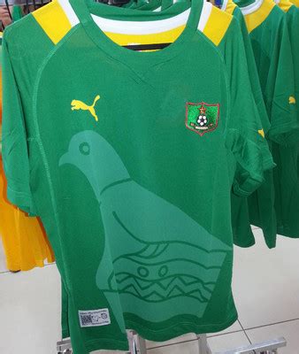 Zimbabwe Warriors National Soccer Jersey- Puma Green Home XL | #422653255