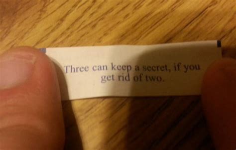 Creepy fortune cookie…