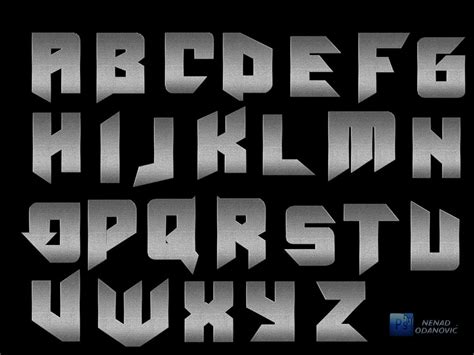 Metal Letters Png by odanovic on DeviantArt