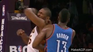 Metta World Peace (Ron Artest) Ejected After Hard Elbow Shot To James ...