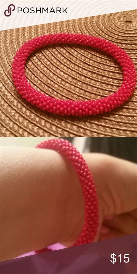 Beaded red bracelet! | Red beaded bracelet, Red bracelets, Bracelets