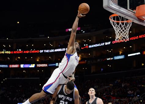 DeAndre Jordan threw a dunk in on Marco Belinelli