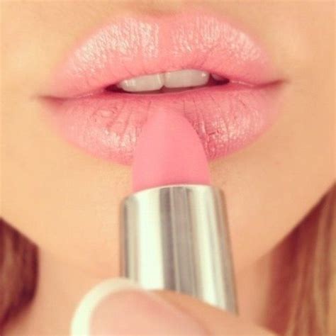 Baby pink lipstick