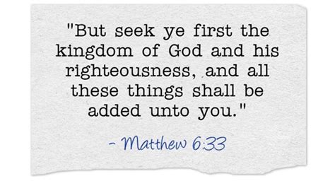 The Deep Meaning of Matthew 6:33 - LetterPile