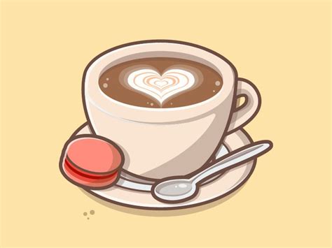 a cup of coffee with a heart on it