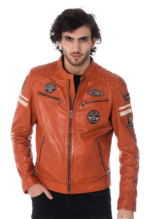 Blouson Homme Daytona WALKER SHEEP ATLAS BURNT ORANGE . Disponible en 2XL | Best leather jackets ...