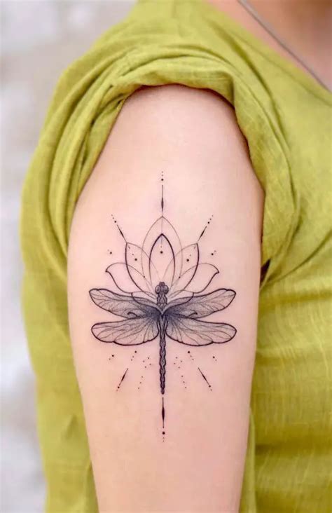 Top more than 80 dragonfly and flower tattoos best - in.cdgdbentre