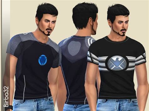 Sims 4 CC's - The Best: Avengers - Tony Stark T-Shirt by Birba32 Sims 4 ...