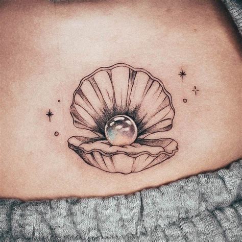 Top 100 Best Pearl Tattoos For Women - Gemstone Design Ideas | Pearl tattoo, Shell tattoos ...