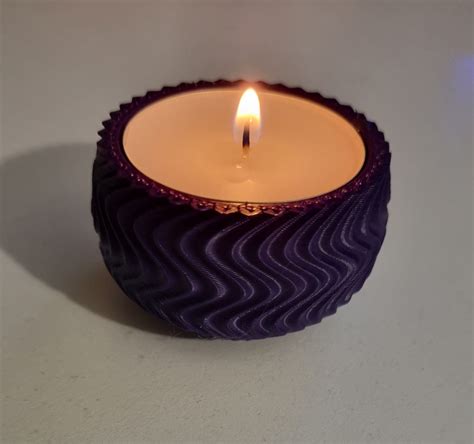 Tea candle wave holder by mk90 | Download free STL model | Printables.com