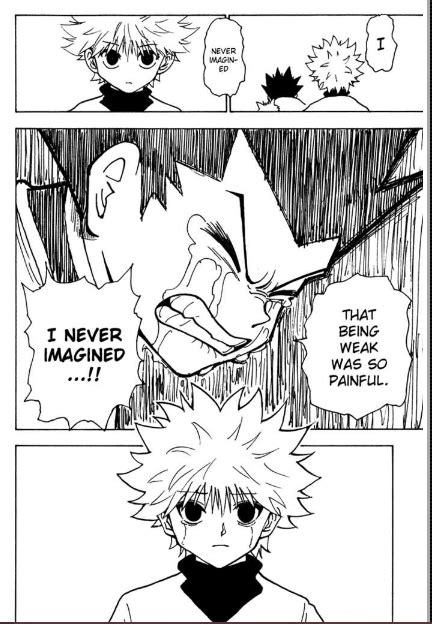 hunter x hunter - Why does Killua get upset when Gon says "being weak ...