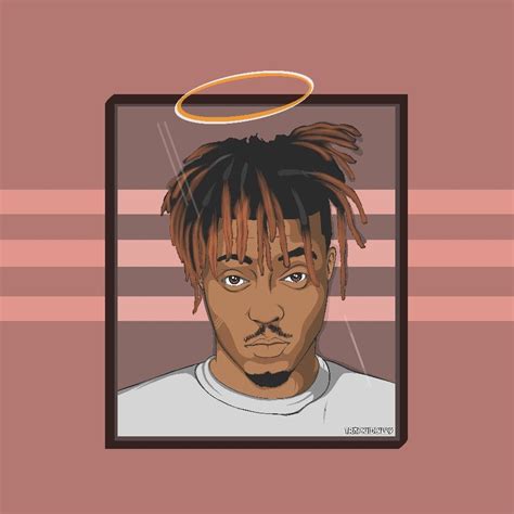 Juice Wrld Cartoon art | R.I.P JUICE | Cartoon art, Rapper art, Trap art