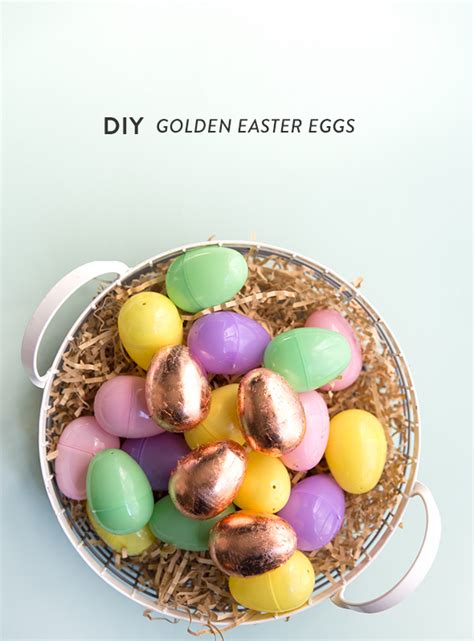 DIY Golden Easter Eggs - Say Yes