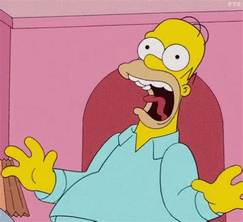 Scared Homer GIF - Scared Homer Scream - Discover & Share GIFs