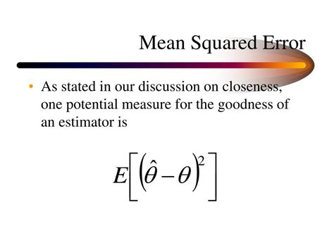 PPT - Mean Squared Error and Maximum Likelihood PowerPoint Presentation - ID:3337852