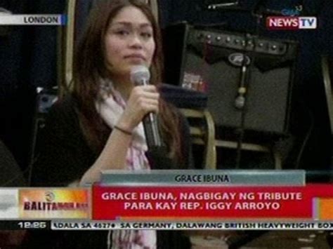 BT: Grace Ibuna, nagbigay ng tribute para kay Rep. Iggy Arroyo - YouTube