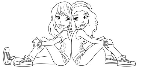 Two Best Friends Coloring Pages at GetColorings.com | Free printable colorings pages to print ...