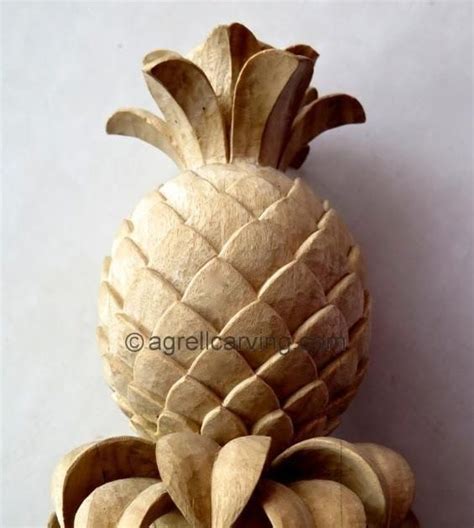 Pineapple Carving In Wood Design | Carving, Moldings and trim, Hand carved wood