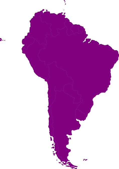 South-america,continent,map,countries,lilac - free image from needpix.com