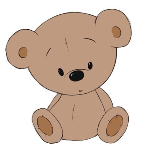 Realistic Teddy Bear Sketch